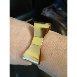 Gold Bow Cuff Bracelet & Ring Set